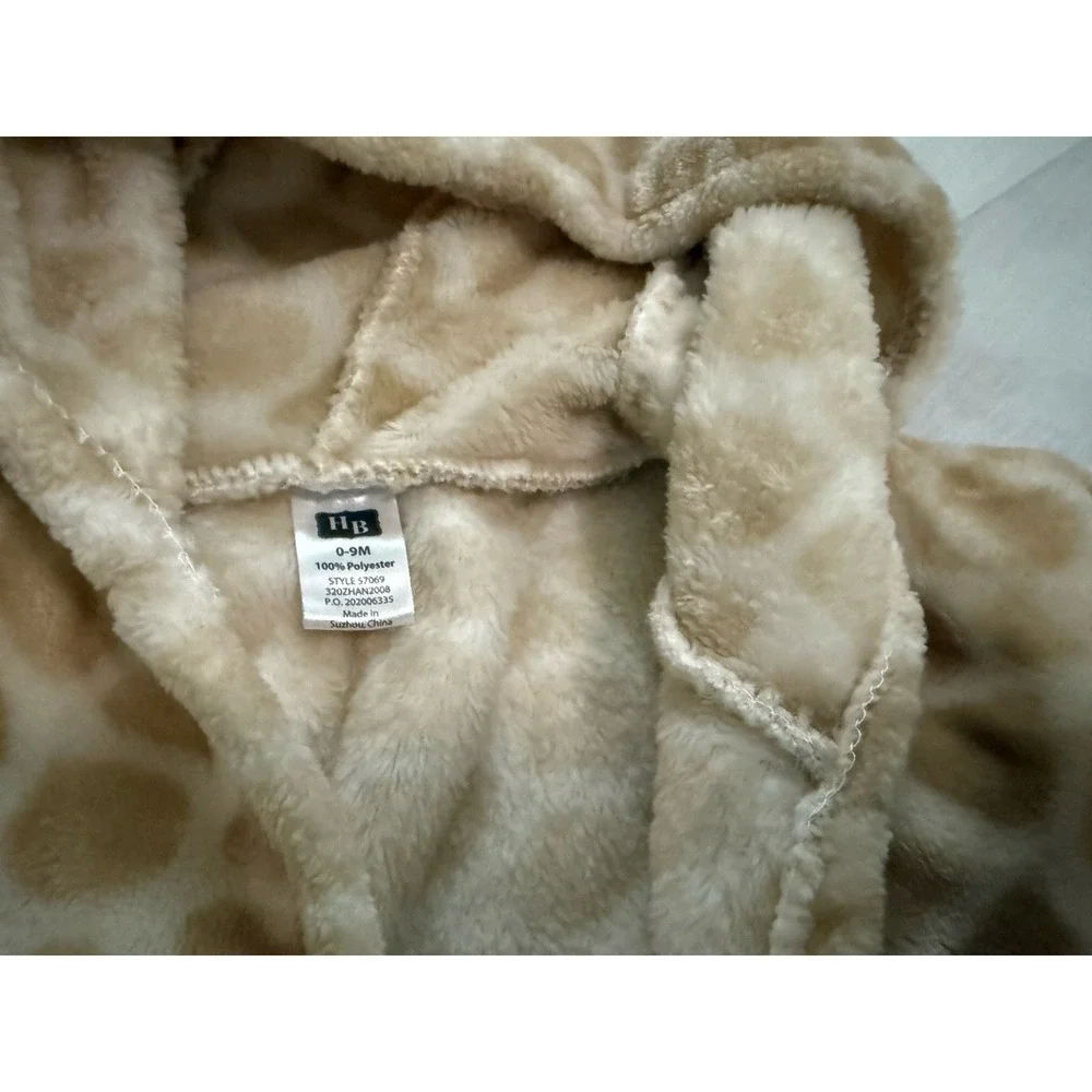 Carter's And HB Baby Bath Robe Giraffe + Dinosaur Print 0-9‎ months Set of 2*